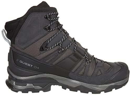 Salomon Quest 4 Gore-TEX Hiking Boots for Men, Magnet/Black/Quarry, 8