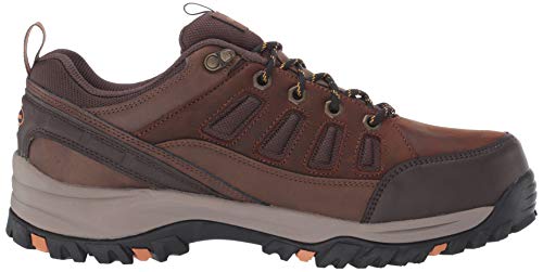 Skechers Men's RELMENT-SEMEGO Waterproof Hiker LO Hiking Shoe, Dark Brown, 12 Medium US