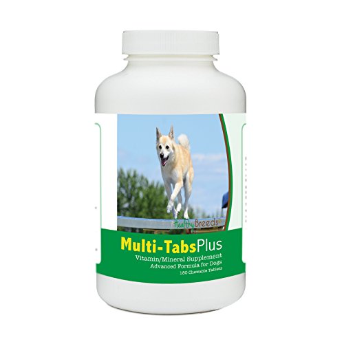 Healthy Breeds Norwegian Buhund Multi-Tabs Plus Chewable Tablets - The Vitamins and Minerals Your Dog Needs to Support Better Health from The Inside Out - 180 Count