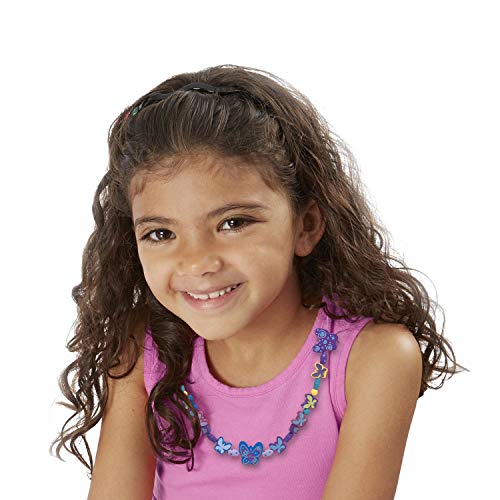 Melissa and Doug Sweet Hearts and Butterfly Friends Bead Set of 2 - 250+ Wooden Beads