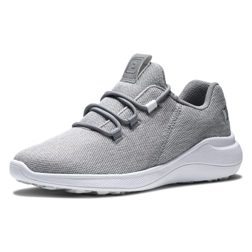 FootJoy Women's Flex Coastal Previous Season Style Golf Shoe, Silver/White, 6