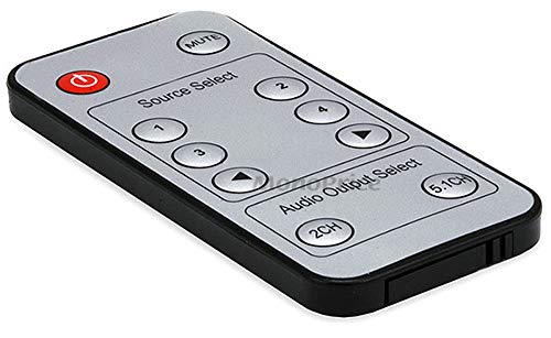 Monoprice Blackbird 4x1 HDMI 1.4 Switch - HDCP 1.4, with Toslink, Digital Coax and Analog Audio Extractor, 1080p 60Hz, DAC (Compatible with PS4/5 Xbox Apple TV Fire Stick Roku Blu-Ray Player)