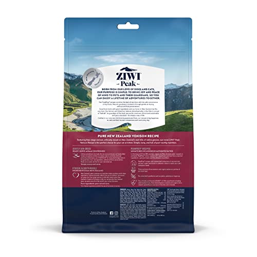 ZIWI Peak Air-Dried Cat Food – All Natural, High Protein, Grain Free and Limited Ingredient with Superfoods (Venison, 14 oz)