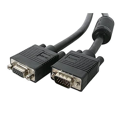 StarTech.com 50 ft Coax High Resolution VGA Monitor Extension Cable - HD15 M/F (MXT101HQ_50),Black
