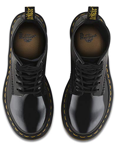 Dr. Martens Women's Lace Boot , Black Patent Lamper, 6 US