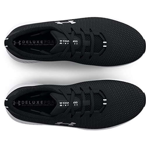 Under Armour Men's Charged Impulse 3 Running Shoe, (001) Black/Black/Metallic Silver, 14