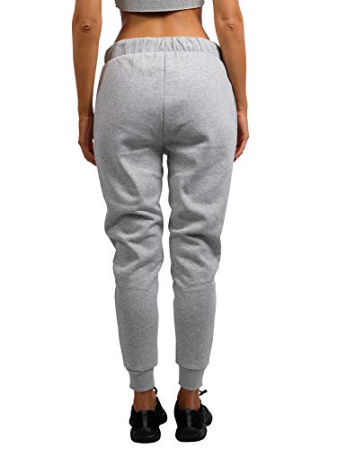 Ultra Game NBA Cleveland Cavaliers Womens Jogger Pants Active Basic Fleece Sweatpants , Heather Gray, Medium