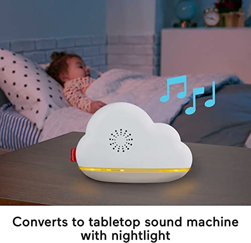 Fisher Price Sound Machine Calming Clouds Mobile and Soother Convertible Crib to Tabletop with Music and Lights for Newborn to Toddler