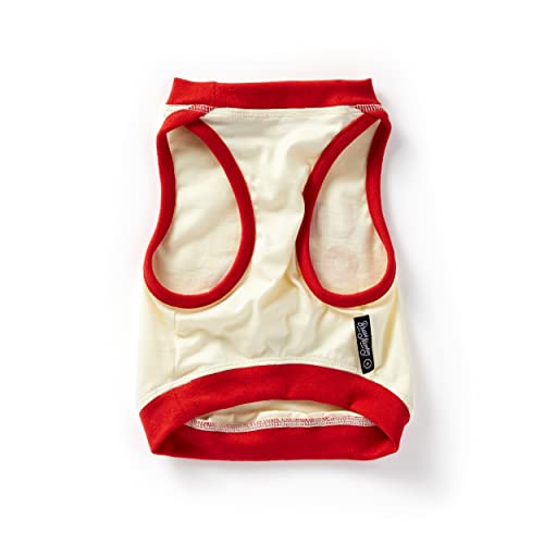 Brass Monkey Life of The Party Dog Tank; Pre-Shrunk Cotton Pet Muscle Tank; Medium (22' Chest); Cute Dog Accessories with Eye-Catching Design