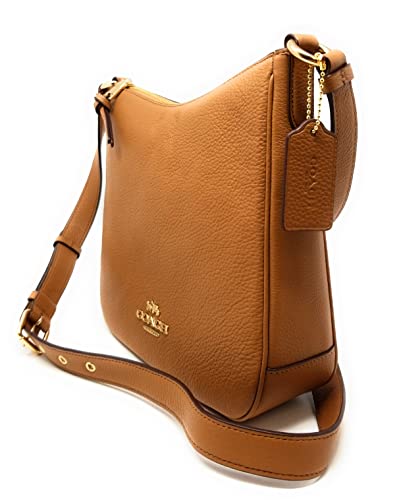 COACH Women's Ellie File Bag (Pebbled Leather - Light Saddle)