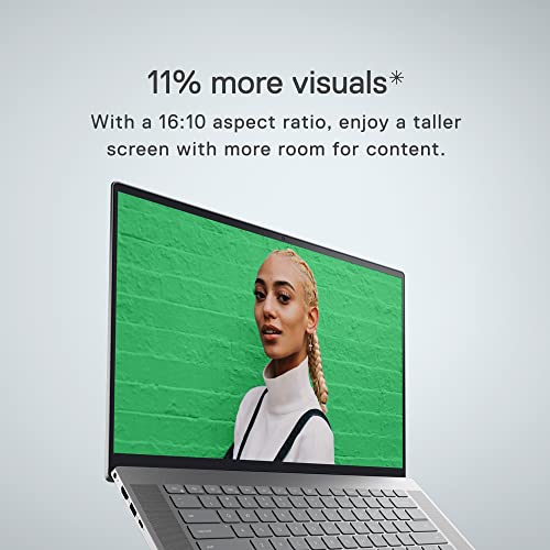 Dell Inspiron 16 5625 Small Thin and Light Portable Laptop - 16 inch FHD+ (1920 x 1200) Display, AMD Ryzen 7 5825U, 16GB DDR4 RAM, 512GB SSD, Radeon Graphics, Bluetooth, Windows 11 Pro - Silver