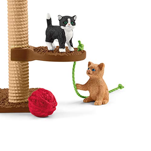 Schleich Farm World, Animal Toy Gifts for Kids, Playtime for Cute Cats, 9-Piece Set with Cat and Kitten Toys 9-Piece Set, Ages 3+