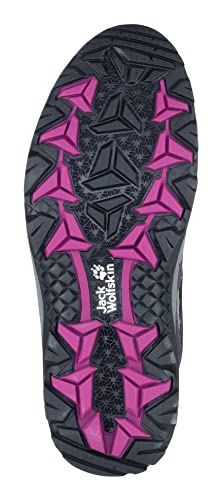 Jack Wolfskin Women's Vojo 3 Texapore Low W Hiking Boot, Dark Steel/Purple, 7.5