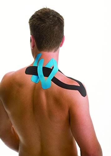 Mueller Sports Medicine Kinesiology Tape I-Strip Roll (20 Strips), Blue, 2' x 9.75'