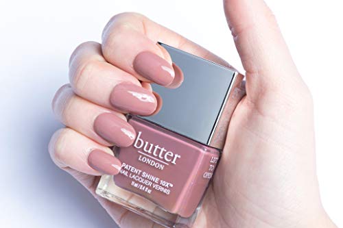butter LONDON Patent Shine 10X Nail Lacquer, Gel-Like Finish, Chip-Resistant Formula, 10-Free Formula, Cruelty-Free, Polymer Technology, Mum's the Word