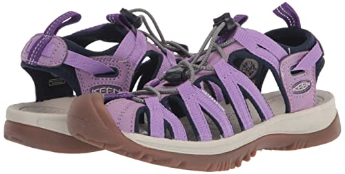 KEEN Women's Whisper Closed Toe Sport Sandals, Chalk Violet/English Lavender, 6.5