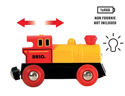BRIO World - 33319 Battery Operated Action Train | 3 Piece Toy Train for Kids Ages 3 and Up