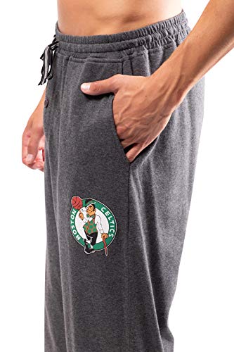 Ultra Game NBA Boston Celtics Mens Sleepwear Super Soft Pajama Loungewear Pants, Heather Gray, XX-Large