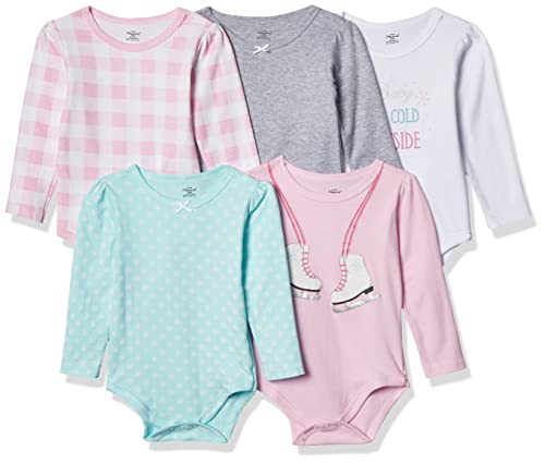 Little Treasure Unisex Baby Cotton Bodysuits, Ice Skates, 0-3 Months