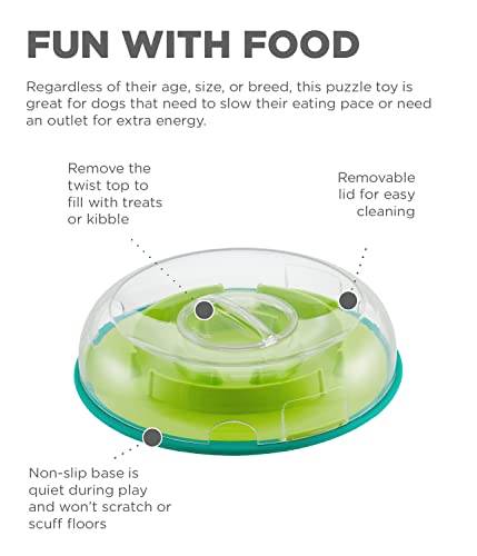 Outward Hound Nina Ottosson Wobble Bowl Dog Game -Interactive Slow Feeder Bowl Dog Game