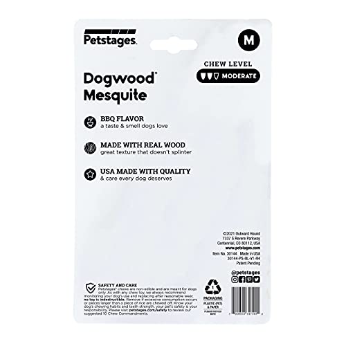 Petstages Dogwood Wood Alternative Dog Chew Toy, Mesquite, Medium