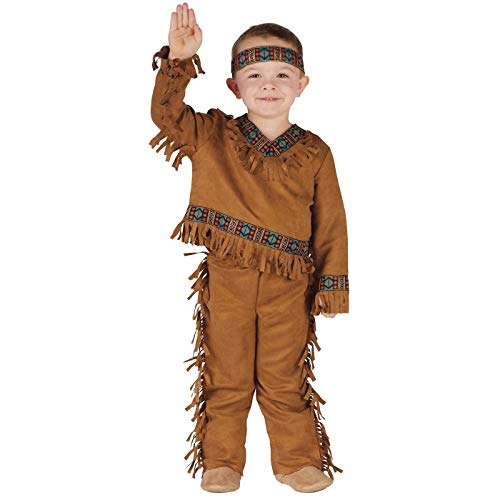 Fun World Costumes Baby Boy's Native American Toddler Boy Costume, Tan, Small