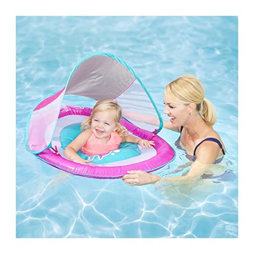 SwimWays Baby Spring Float Sun Canopy - Pink Fish