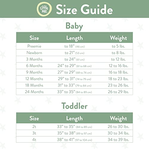 Little Me baby boys Gown Hat infant and toddler sleepsacks, Thank Heaven, 0-3 Months US