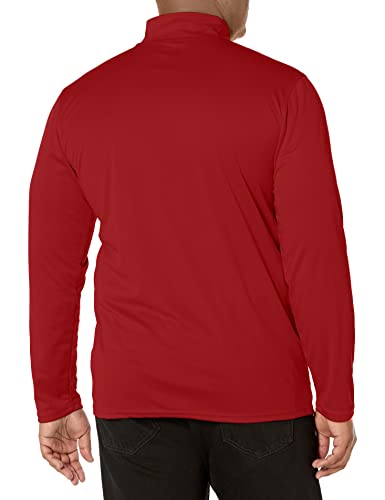 Ultra Game NBA Men's Quarter Zip Long Sleeve Pullover T-Shirt