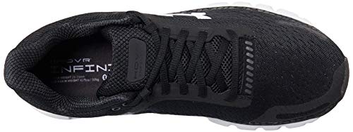 Under Armour mens Hovr Infinite 2 Running Shoe, Black/White, 8.5 US