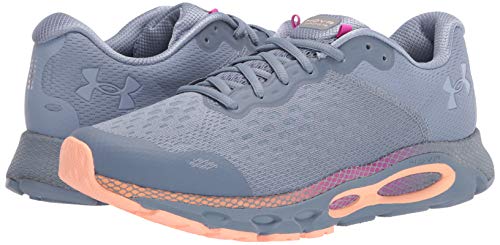 Under Armour Women's HOVR Infinite 3, Washed Blue (400)/Playful Peach, 5.5 M US
