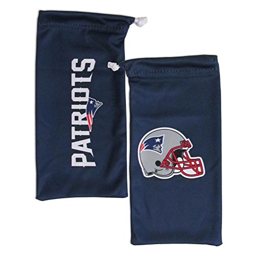 Siskiyou Sports NFL New England Patriots Adult Sunglass and Bag Set, Blue (2FSG120EB)
