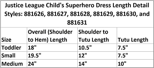 Rubie's Justice League Child's Wonder Woman Costume Tutu Dress, Medium