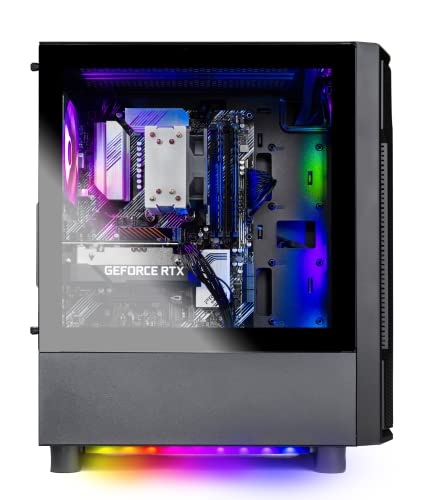 Skytech Shadow Gaming PC Desktop – Intel Core i5 12400F 2.5 GHz, NVIDIA RTX 3060 Ti, 1TB NVME SSD, 16GB DDR4 RAM 3200, 600W Gold PSU, 11AC Wi-Fi, Windows 11 Home 64-bit