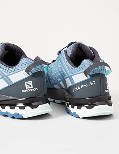 Salomon XA PRO 3D v8 Trail Running Shoes for Women, Ashley Blue/Ebony/Opal Blue, 6