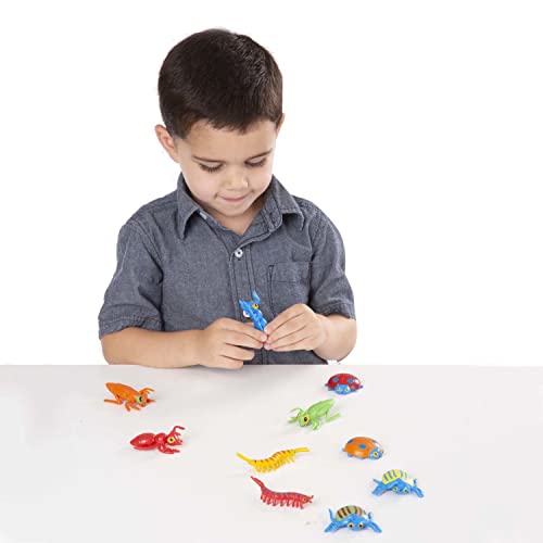 Melissa and Doug Sunny Patch Bag of Bugs (10 pcs) - Pretend Play Insect Toys, Counting And Sorting Toys, Science Learning Toys For Kids Ages 3+