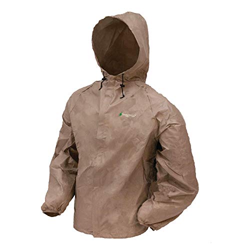 FROGG TOGGS Men's Ultra-lite2 Waterproof Breathable Rain Jacket, Khaki, X-Large