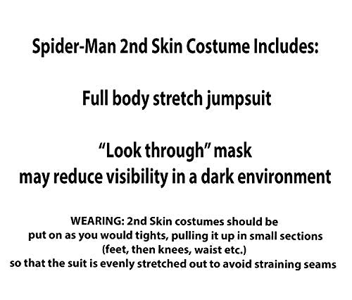 Rubie's mens Marvel Spider-man 2nd Skin Adult Sized Costumes, As Shown, Medium US