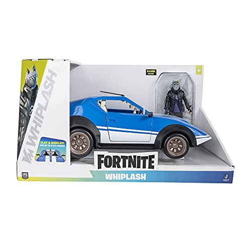 Fortnite Joy Ride Whiplash Vehicle (Blue and White), with 4-inch Articulated X-Lord Figure