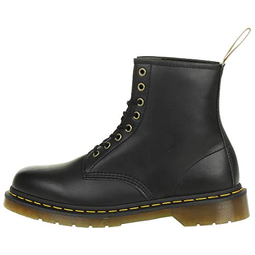 Dr. Martens unisex adult Vegan 1460 Combat Boot, Black Felix Rub Off, 14 Women 13 Men US