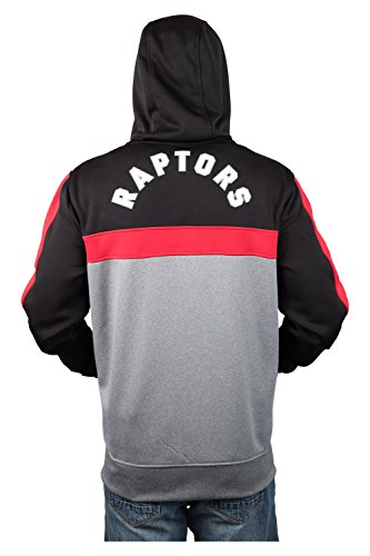 Ultra Game NBA Toronto Raptors Mens Soft Fleece Full Zip Jacket Hoodie, Team Color, Medium