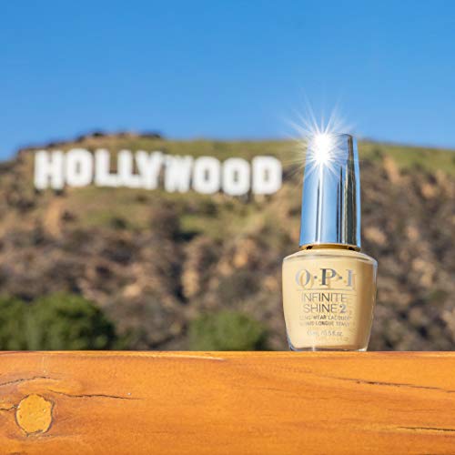 OPI Infinite Shine 2 Long-Wear Lacquer, Bee-hind the Scenes, Yellow Long-Lasting Nail Polish, Hollywood Collection, 0.5 fl oz