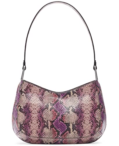 Calvin Klein Charlie Top Zip Organizational Shoulder Bag, Grape Snake