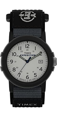 Timex Men's T49713 Expedition Camper Analog Quartz Black/White Watch
