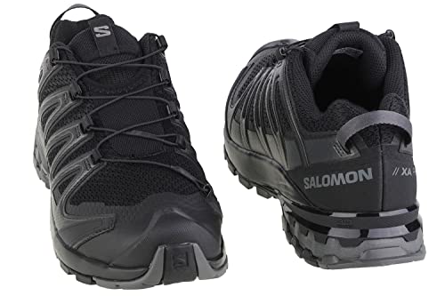 Salomon XA PRO 3D V8 Trail Running Shoes for Men, Black/Black/Magnet, 12