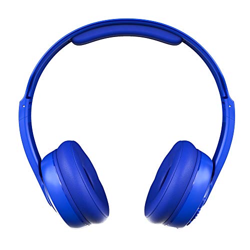 Skullcandy Cassette Wireless Headphones for iPhone and Android with Microphone / 22 Hour Battery / Best for Music, School, Travel, and Gaming / Bluetooth Headphones Over-Ear - Blue