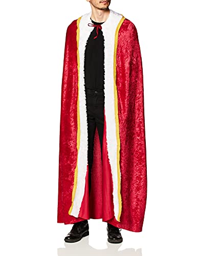 Rubie's Burgundy Velvet King's Cape, Burgundy, One Size
