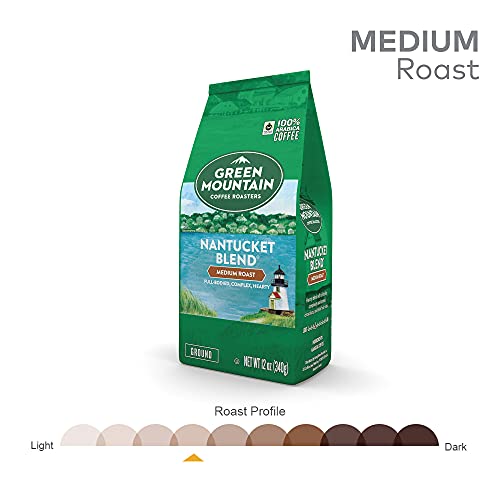 Green Mountain Coffee Roasters Nantucket Blend, Ground Coffee, Medium Roast, Bagged 12 oz