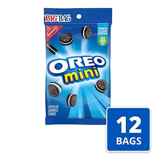 OREO Mini Chocolate Sandwich Cookies, 12 -3 oz Big Bags