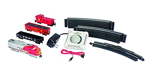 Bachmann Trains - Santa Fe Flyer Ready To Run Electric Train Set - HO Scale 19.50 x 3.00 x 13.25 Inches